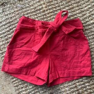 Loft Brand- tie front shorts. Size 0.